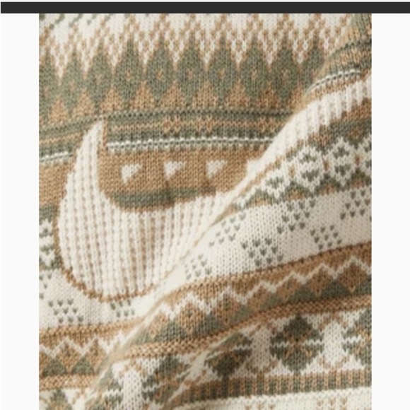 Nike Life Fair Isle Cable Knit Crewneck Sweater Orewood Brown FZ0125-105 Sz XL - Picture 5 of 16